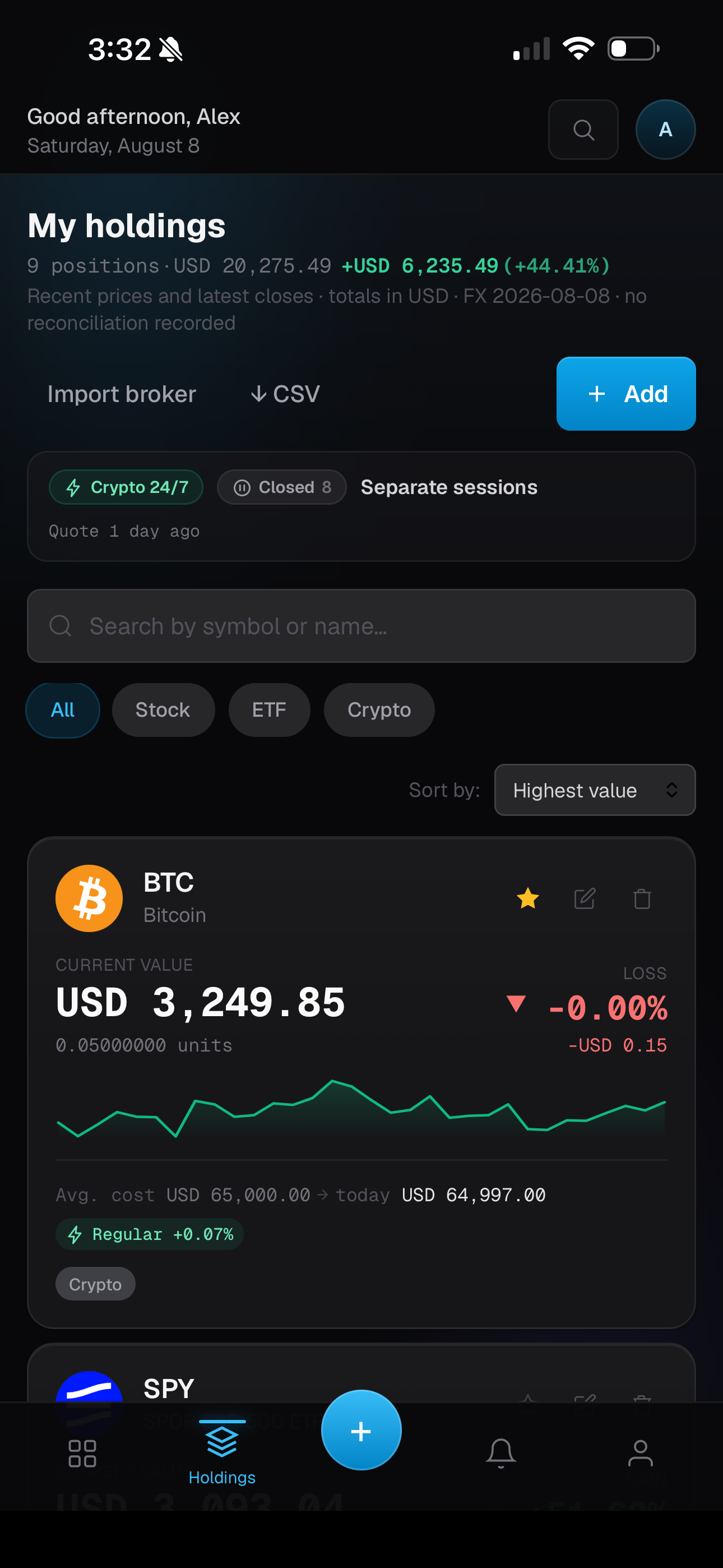 Finnce Portfolio Tracker screenshot 4
