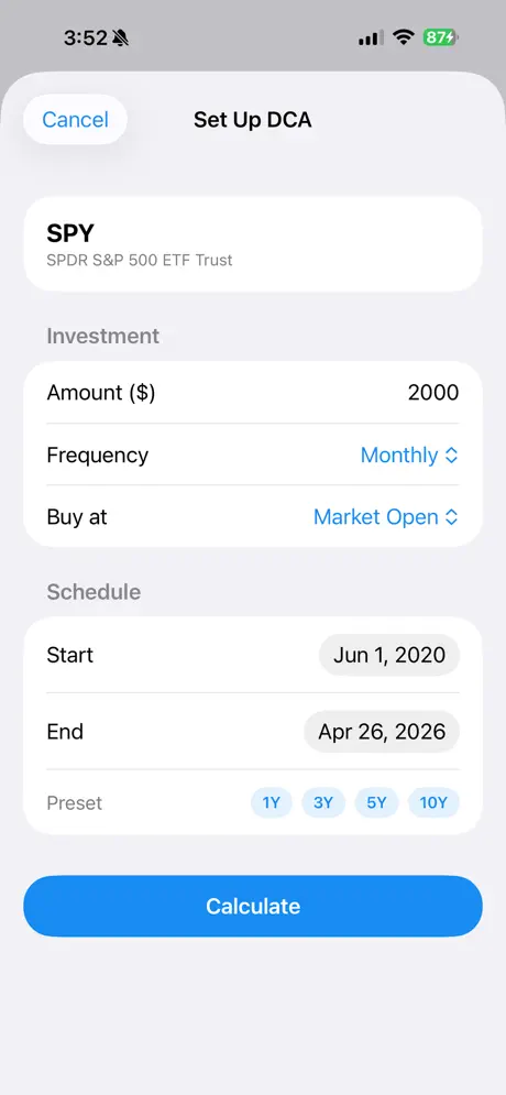 DCA Invest screenshot 3