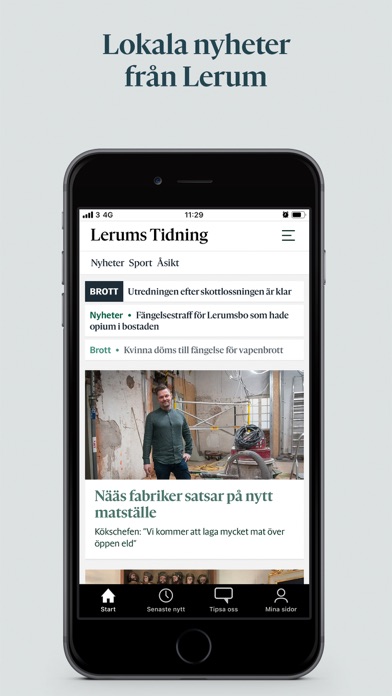 Lerums Tidning Screenshot