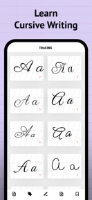 Calligraphy Practice · Cursive screenshot