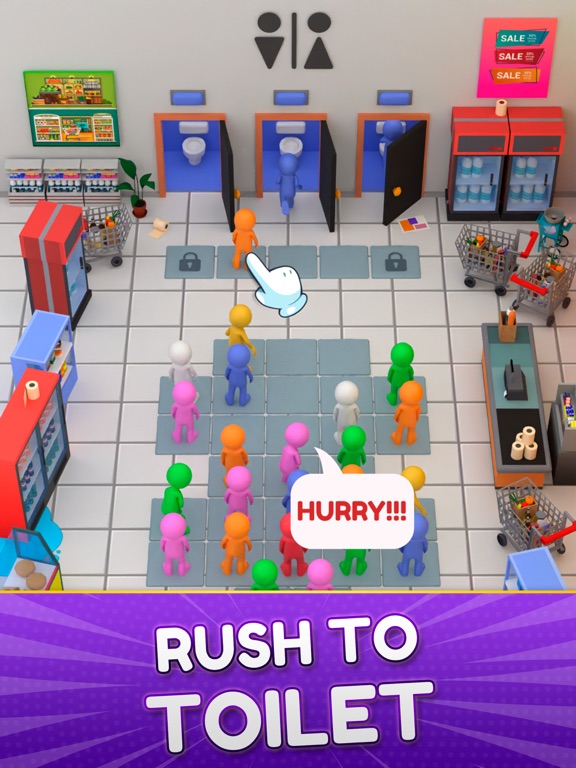 Toilet Jam: 3D Puzzle Game iPad screenshot