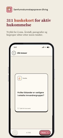 Samfunnskunnskapsprøven Øving screenshot 5