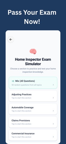 Home Inspector Exam Coach iPhone screenshot
