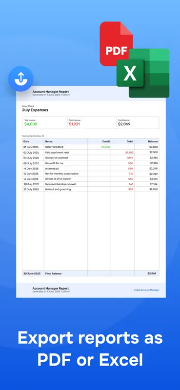Account & Expense Manager screenshot 5 of 10