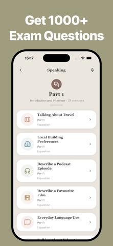 IELTS Prep App: LangPrep iPhone screenshot