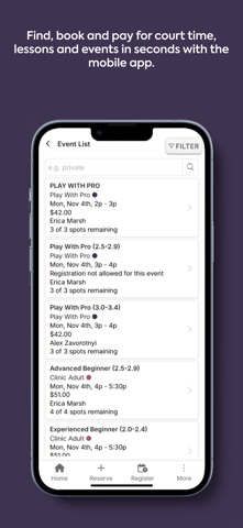 One Love Pickleball iPhone screenshot