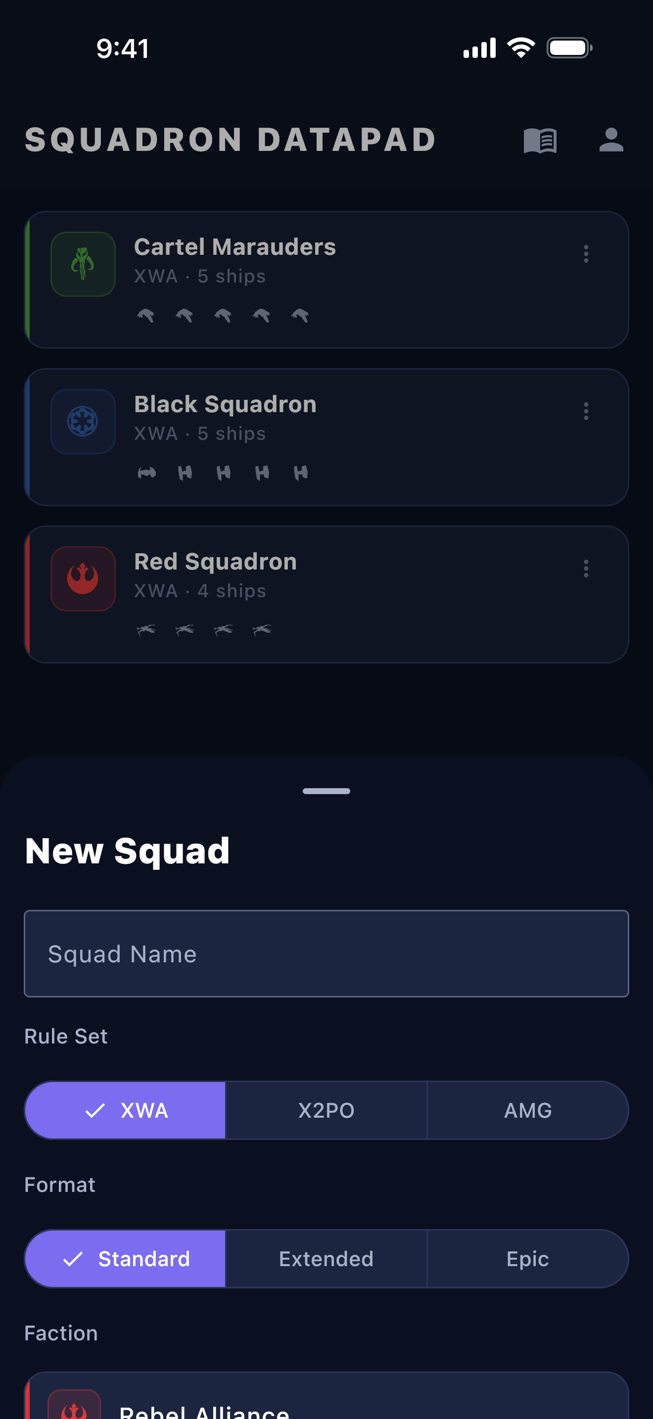 Squadron Datapad screenshot 9