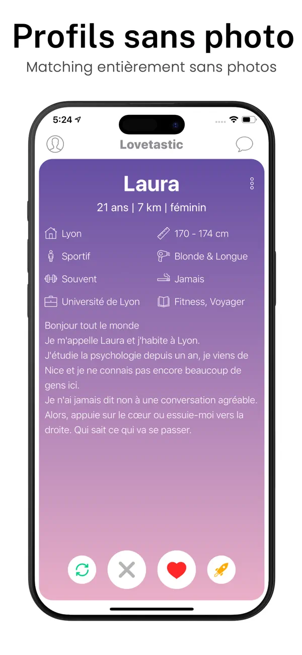 Screenshot #1 pour Lovetastic - App de Rencontres