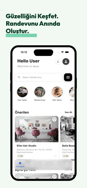 Ayna: Salon Rezervasyonu screenshot 2
