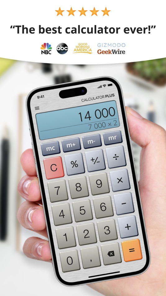 #1. Calculator Plus with History (iOS) От: DigitAlchemy LLC