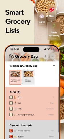 Recipe Keeper & Grocery List screenshot
