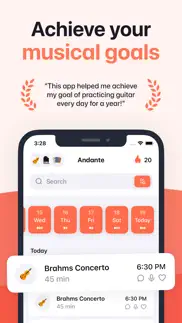 andante - practice journal iphone screenshot 1