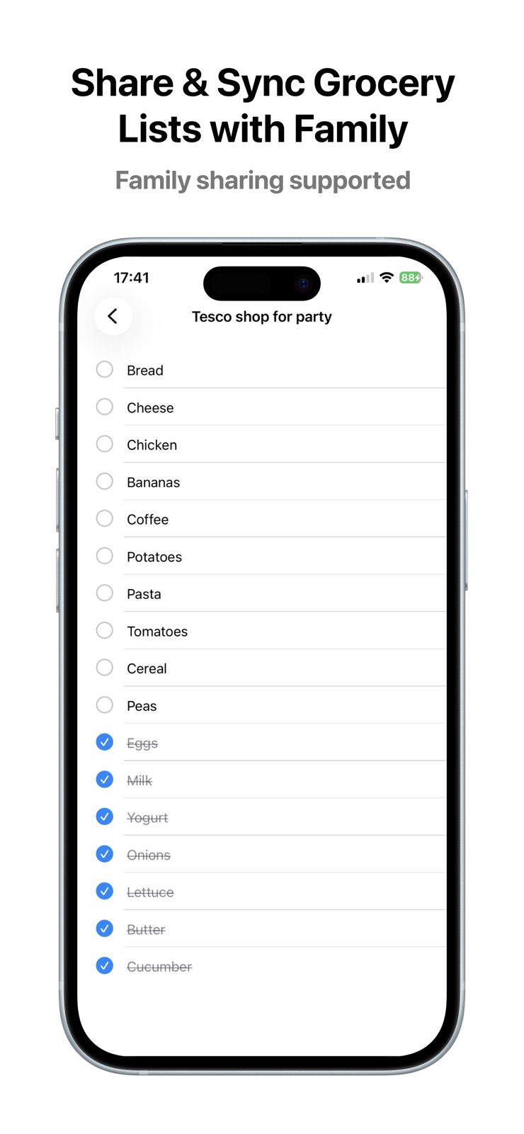 Grocery List: Plan your shop iphone screenshot 4