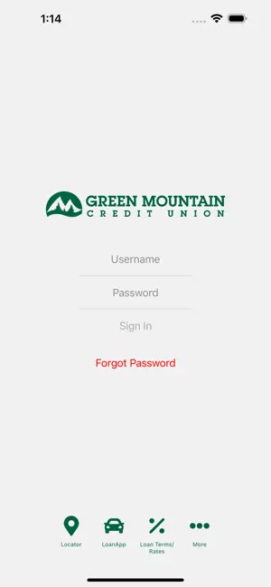 Green Mountain Credit Union screenshot 1