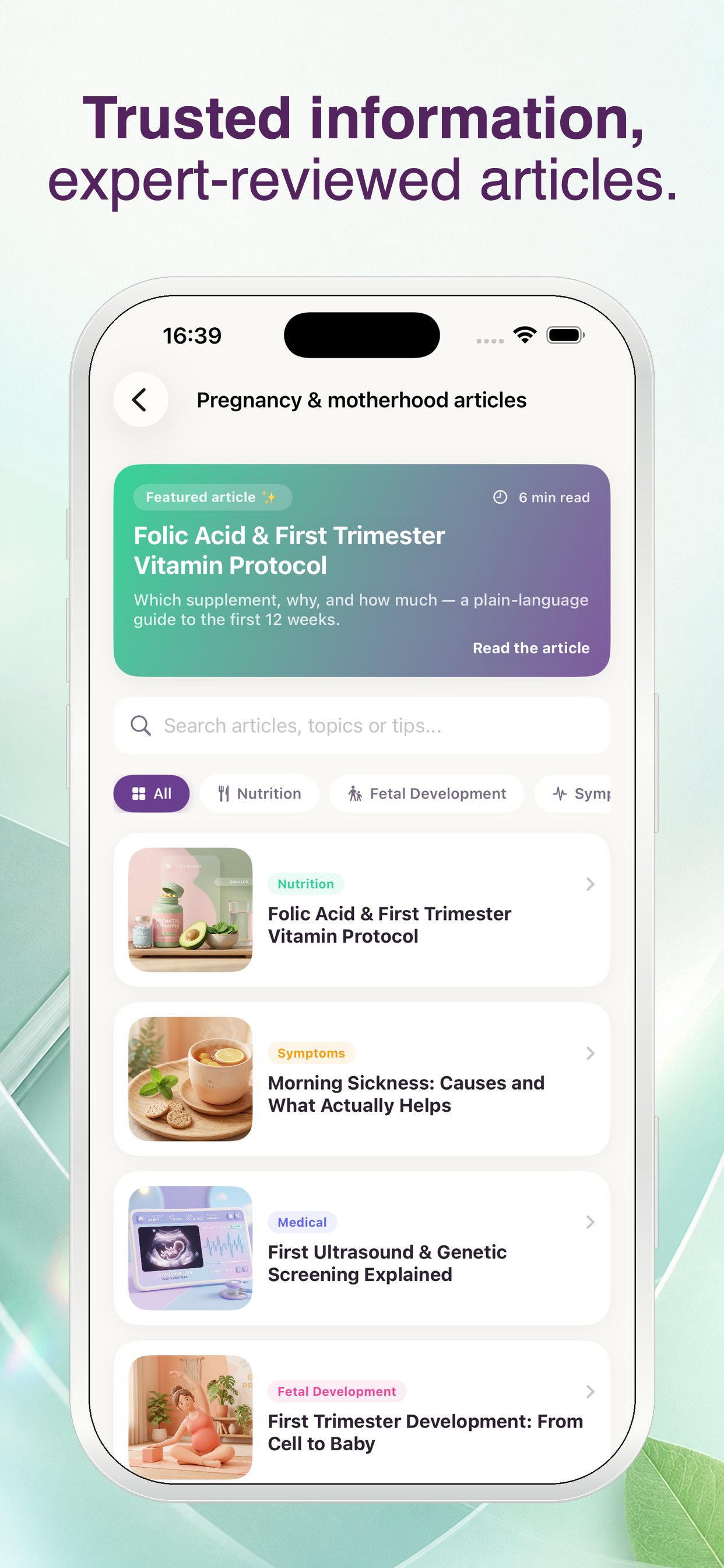 Nona: Pregnancy Tracker screenshot 9