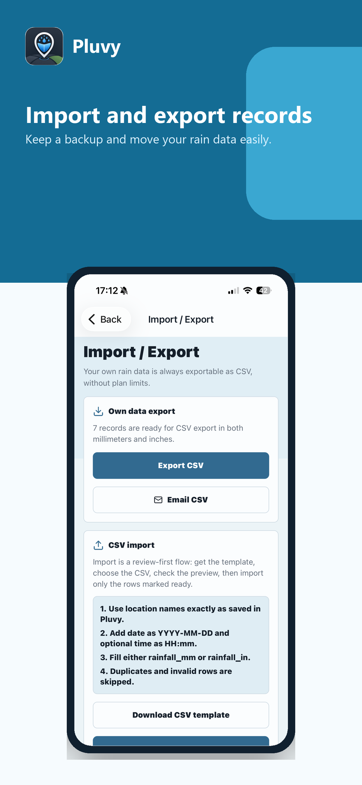 Pluvy App screenshot 4