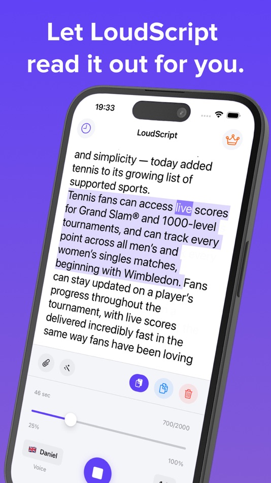 #3. Text Reader - LoudScript (iOS) بواسطة: Ho Ye Lam