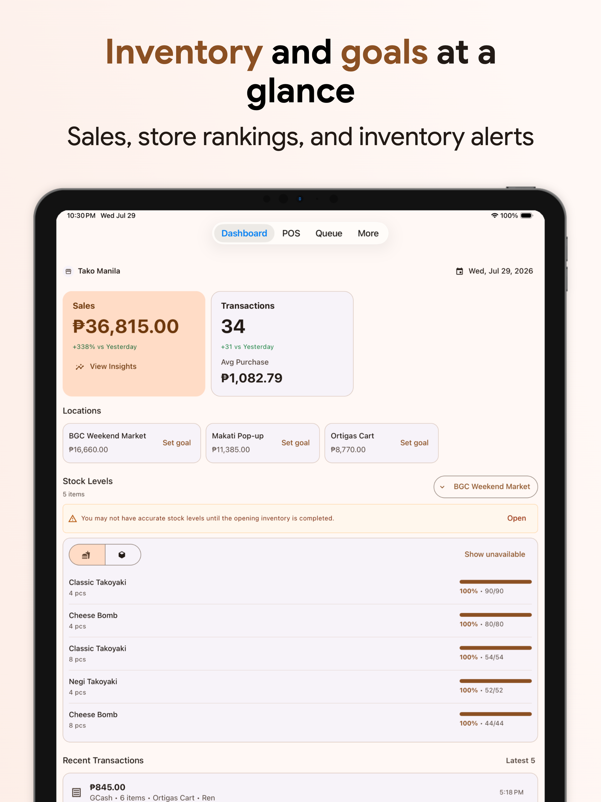 Tako POS Food Cost & Inventory screenshot 8
