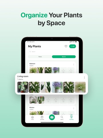 PLNT: AI Plant Identifier Care iPad screenshot