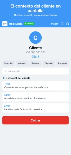 Softphone Gtphone screenshot 2