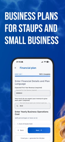 AI Business Plan Generator -KI iPhone screenshot