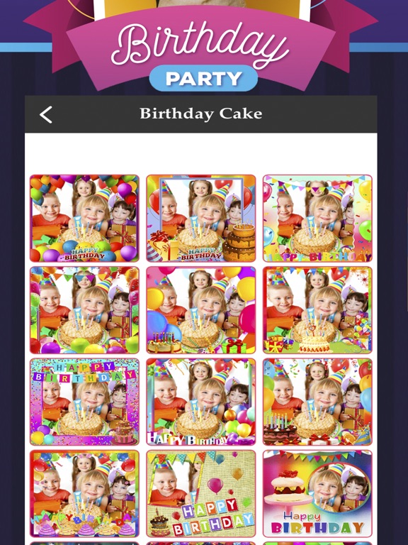 Screenshot #4 pour Birthday Cake E-Frames & Photo