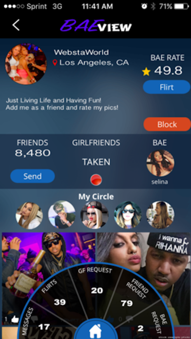 BAEview- What's your BAE Rate? iPhone screenshot 1 - Social Networking app