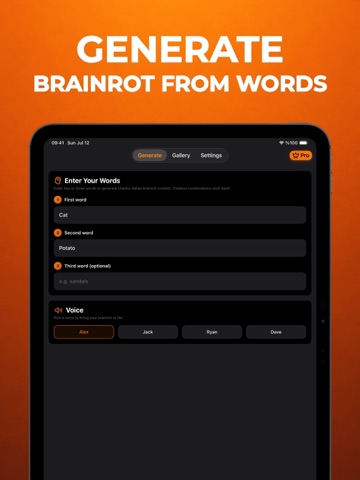 Italian Brainrot Maker: Rotz iPad screenshot