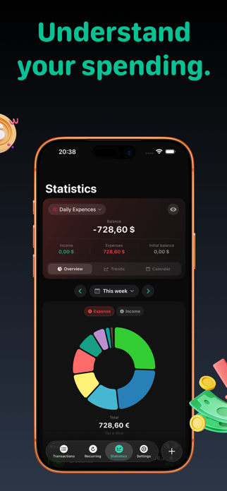 FlowBudget: Expense Tracker Screenshot 7 of 9