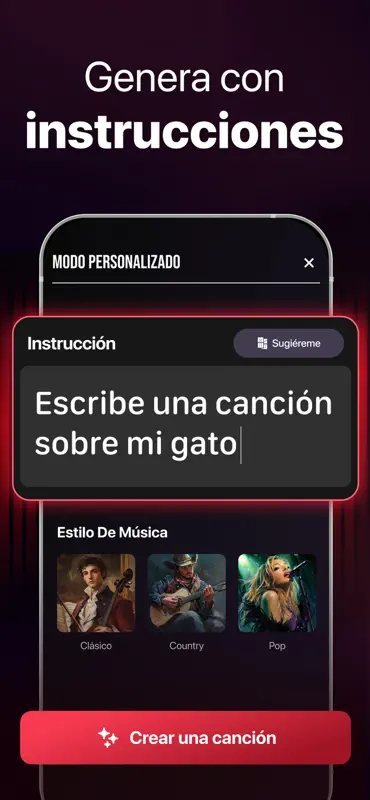 Canciones con IA - Сrea música screenshot 2 of 5