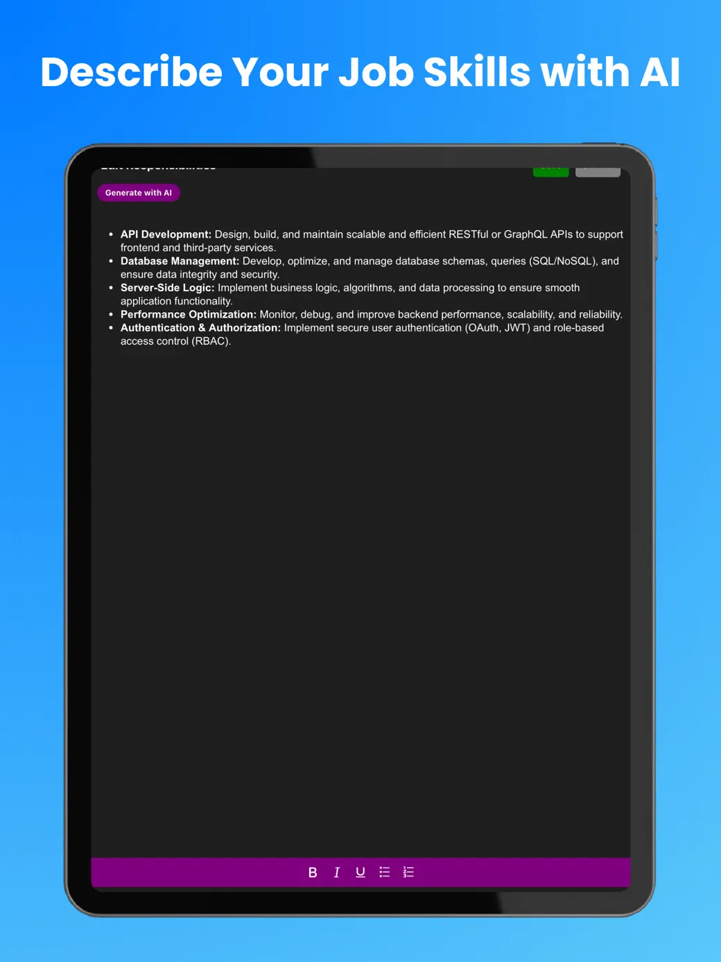 AI Resume Builder - Resumint iPad screenshot 5