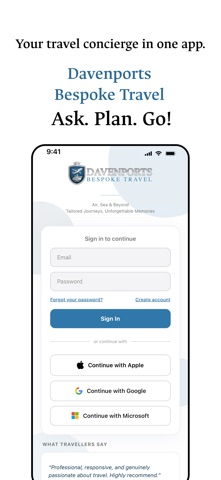 Davenports Bespoke Travel screenshot