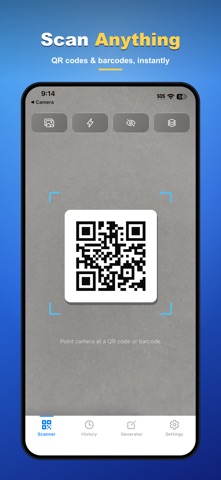 Scanzo: QR & Barcode Scanner Screenshot 1 of 10