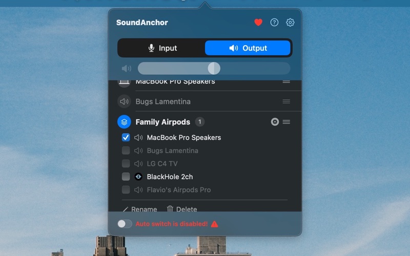 SoundAnchor screenshot
