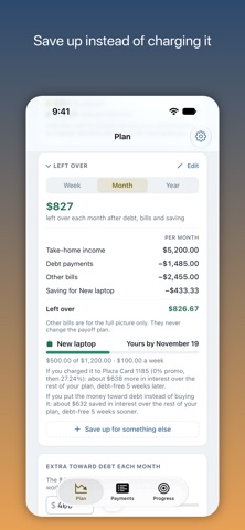 Debt Descent: Payoff Planner iPhone screenshot