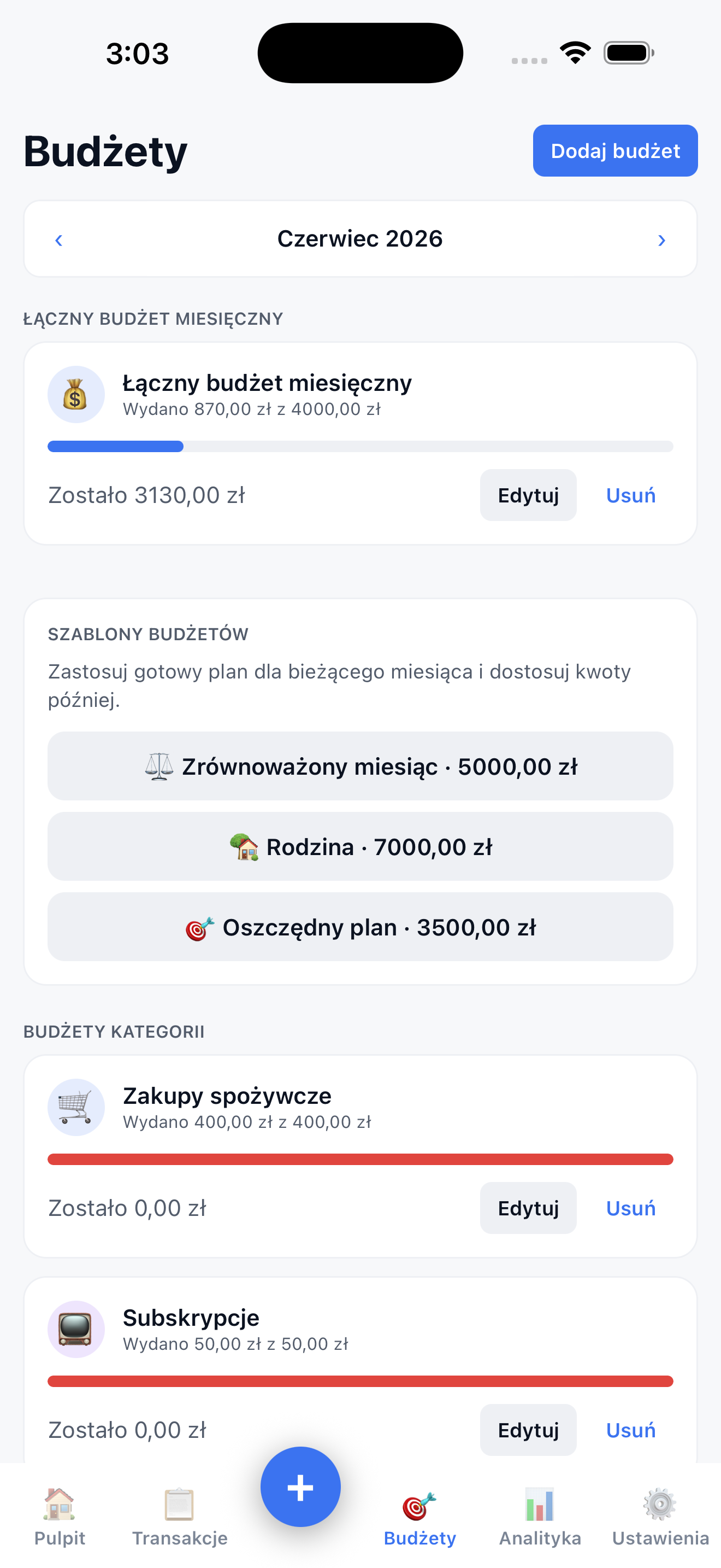 FinansoPlan: Budżet domowy screenshot 6