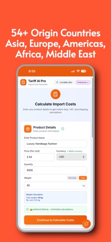 Tariff AI Pro screenshot