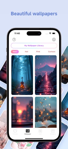 Themes: Wallpaper & Widgets iPhone screenshot 3 — graphics & design app by Cogniflow Systems Limited