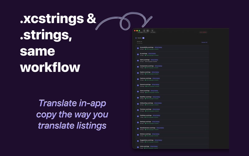 Lokale: Localize Metadata iPhone screenshot