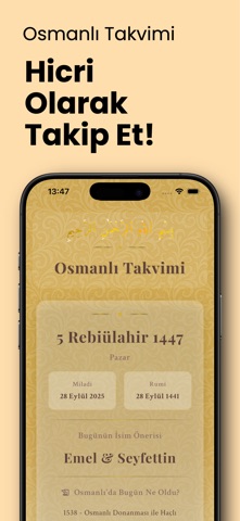 Osmanlı Takvimi - Hicri Takvim iPhone screenshot
