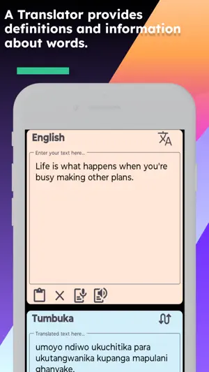 English Tumbuka Translator screenshot 3
