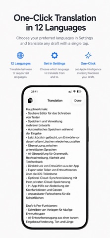 Draft-it iPhone screenshot