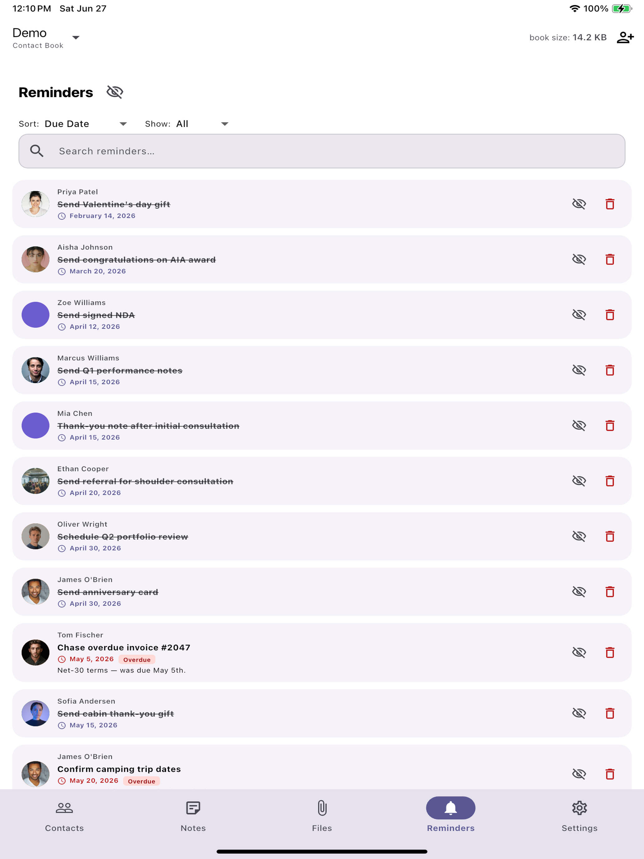 Virtual Rolodex screenshot 12