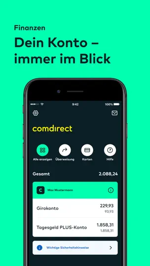 Screenshot von Comdirect Young auf dem iPhone 2