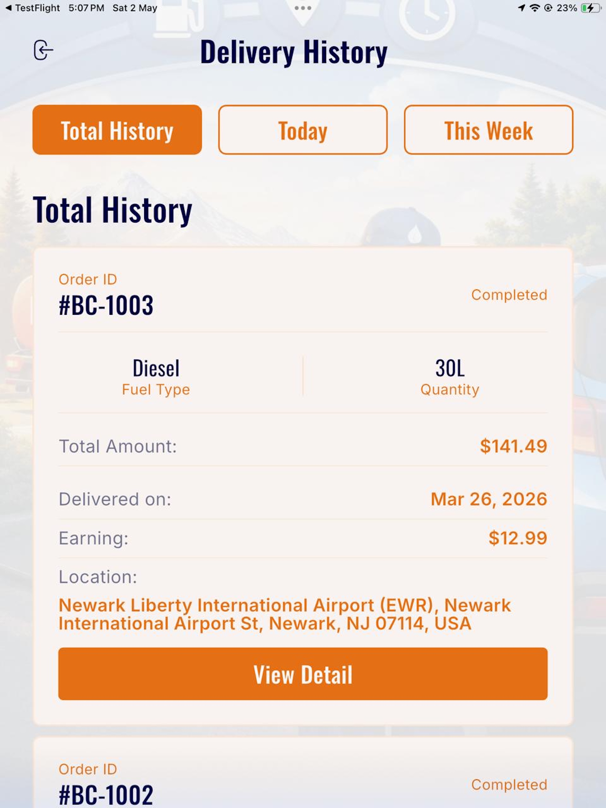 BCS Fuel Driver screenshot 12