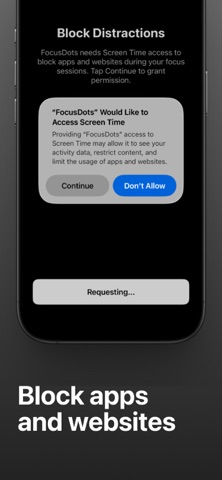 FocusDots - Pomodoro Blocker screenshot