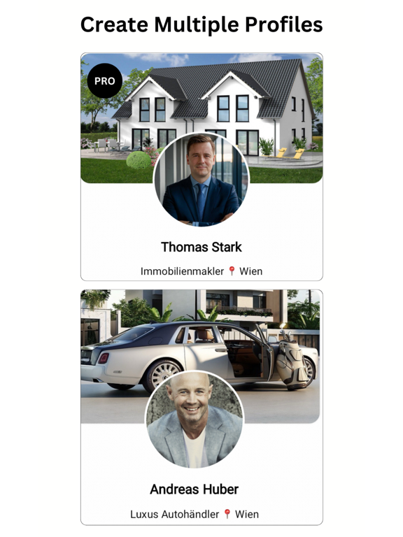LINQON – Digital Business Card iPad screenshot