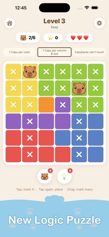 CapyDoku iPhone screenshot