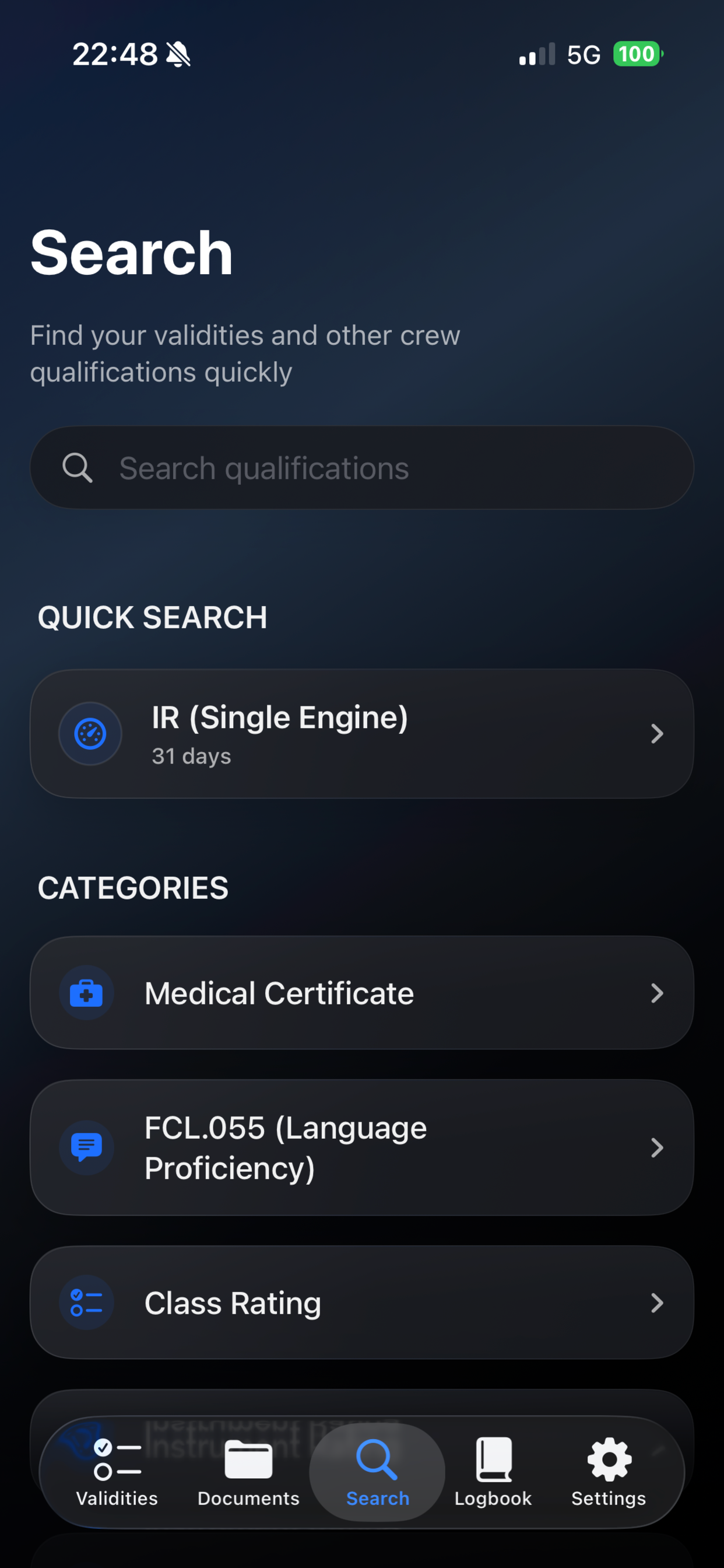 Pilot Validities screenshot 6