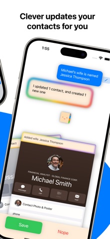 Clever Contacts: Talk to Edit screenshot